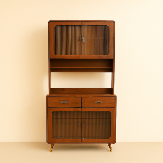 Wooden Kitchen Pantry  - Walnut