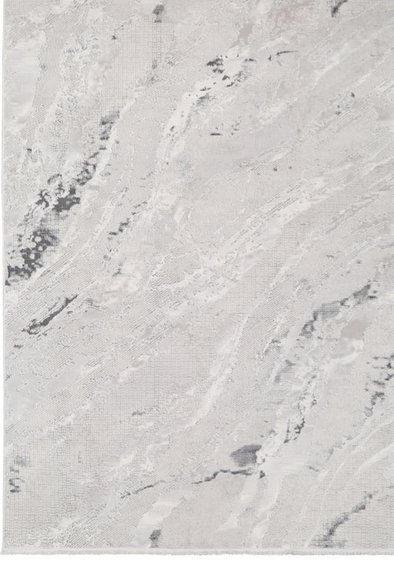 ELEGAND T3480 Ivory and Gray Marble Area Rug