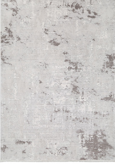 ELEGAND T3482 Ivory and Taupe Distressed Area Rug