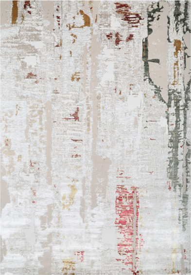 FARAZ NT11A muted multicolor abstract area rug