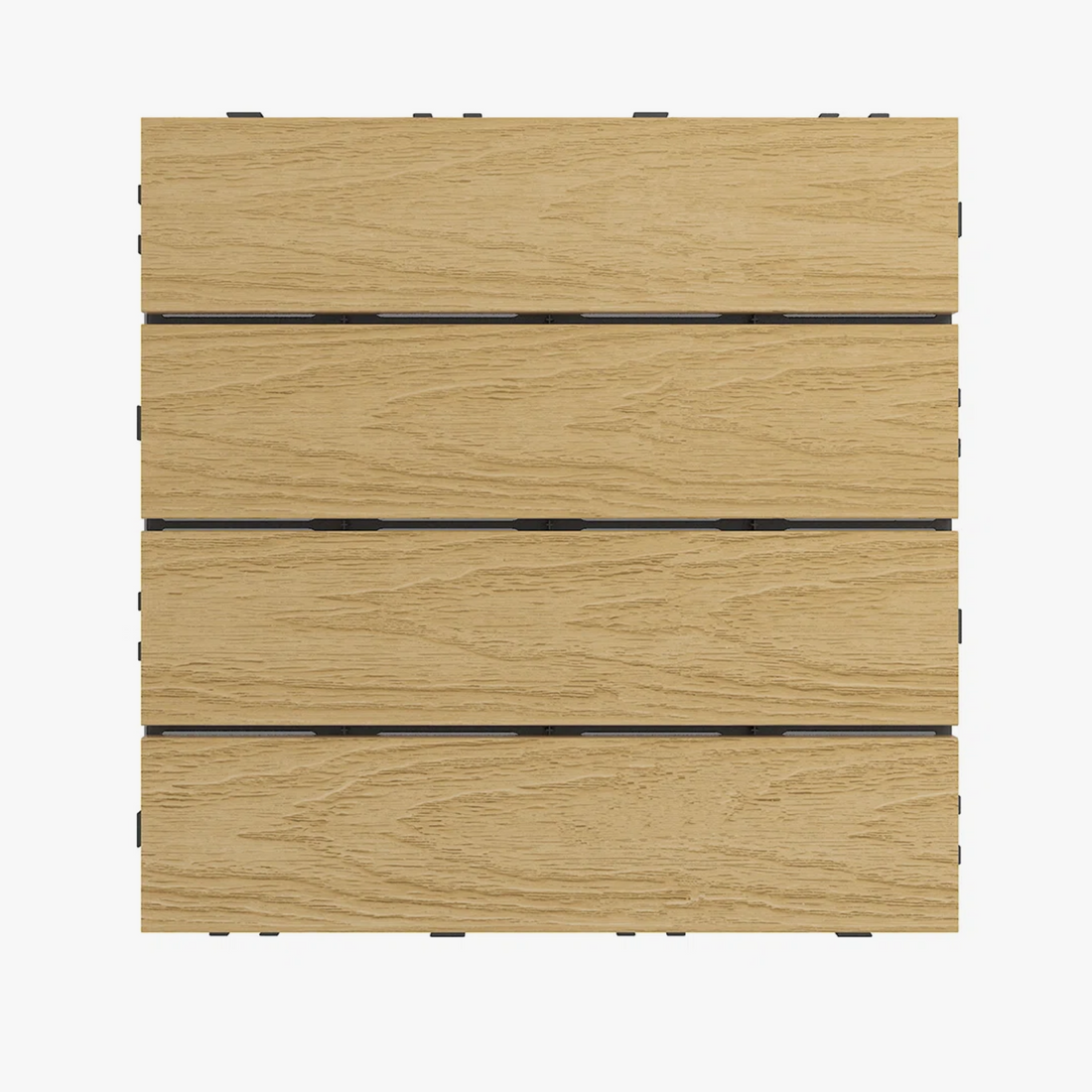 Outdoor Interlocking Deck Tiles - Wood Grain  (Set of 30)