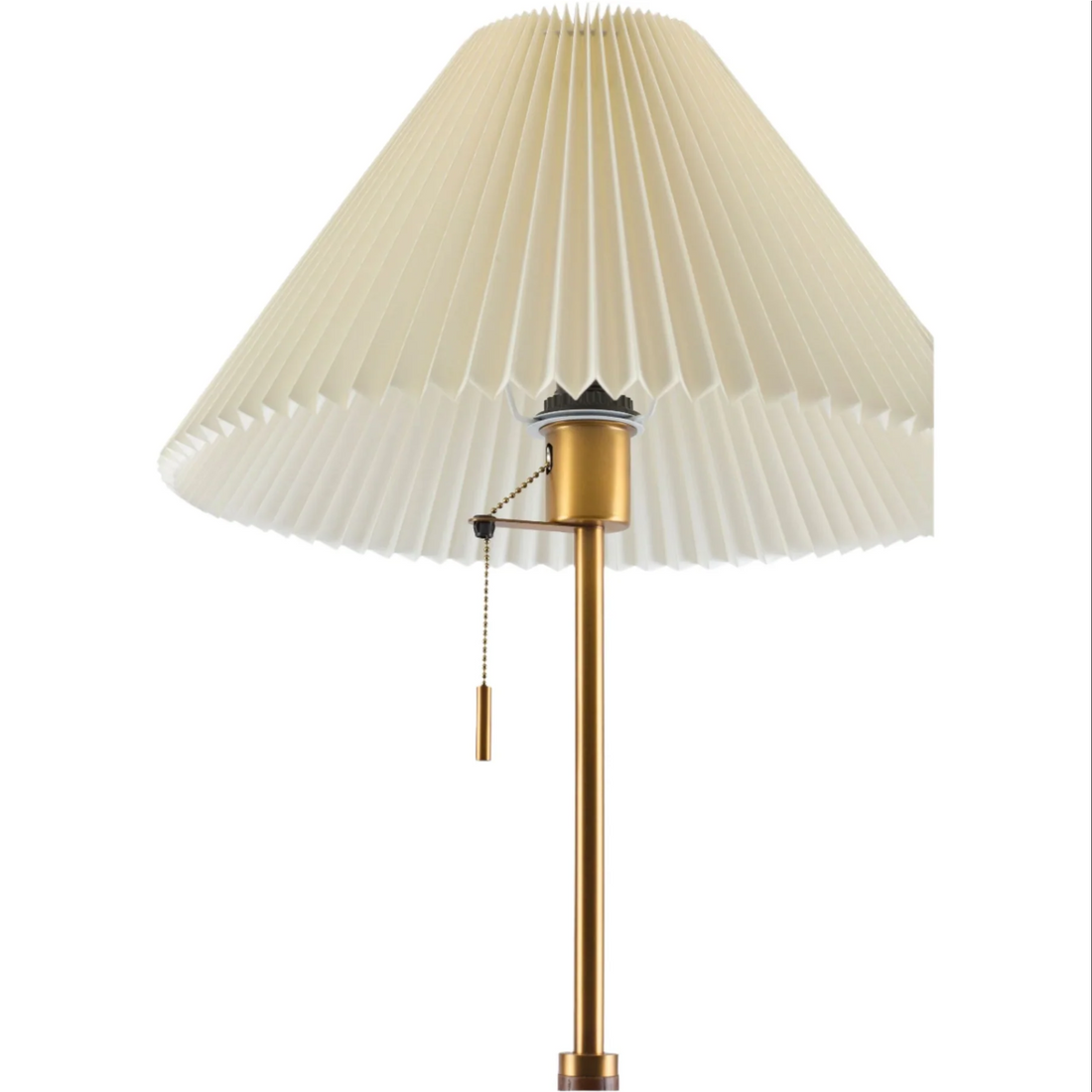 Walnut Wood Accent Floor Lamp